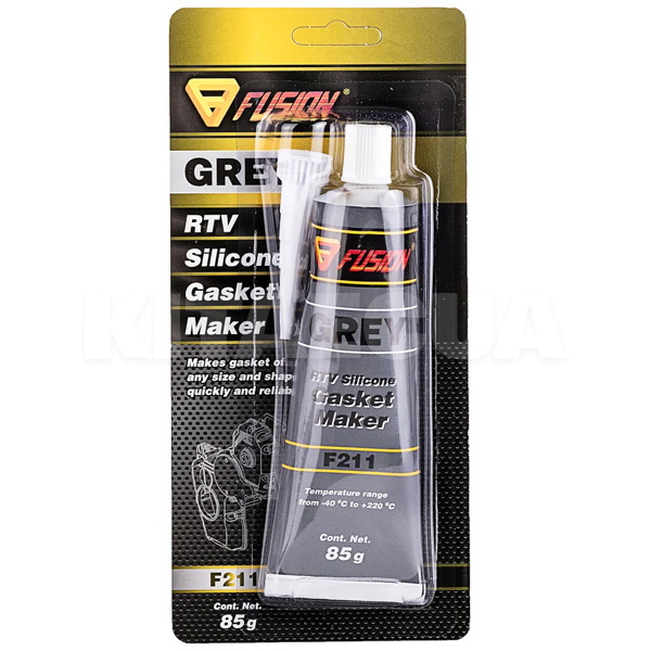 Герметик автомобильный формирователь прокладок 85г RTV Gasket Maker Grey серый FUSION (F211)