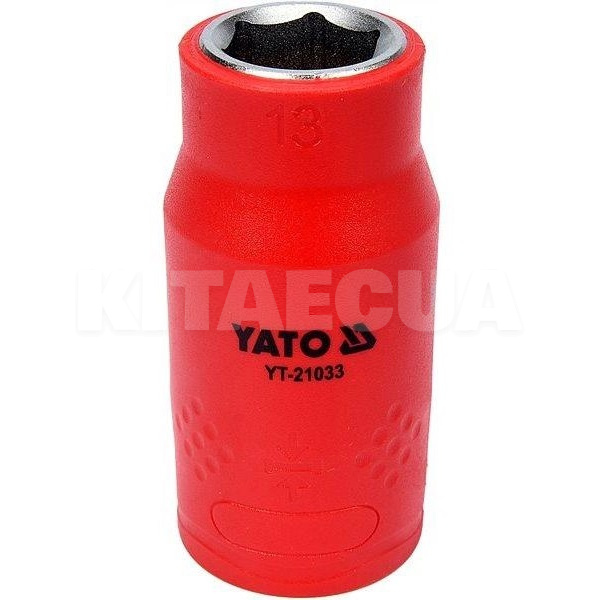 Головка торцевая 6-гранная 13 мм 1/2" 55/38 мм диэлектрическая YATO (YT-21033)