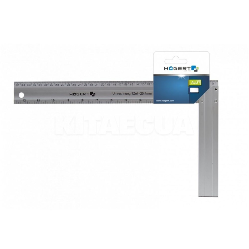 Кутник столярний 250х190 мм алюмінієвий HOGERT (HT4M202) - 2