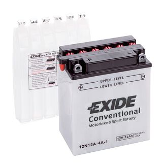 Мото аккумулятор Conventional 12Ач 115А "+" слева EXIDE