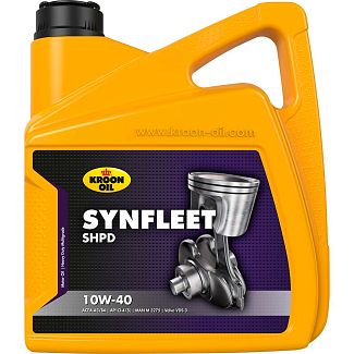 Масло моторное полусинтетическое 5л 10W-40 SYNFLEET SHPD KROON OIL