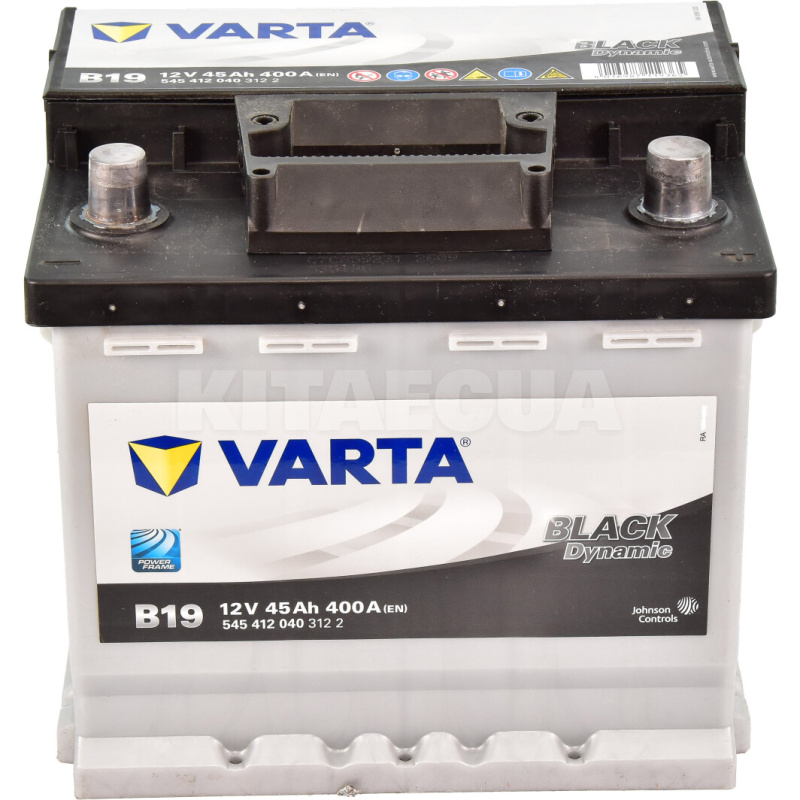 Аккумулятор автомобильный 45Ач 400А "+" справа VARTA (VT 545412BL) - 2