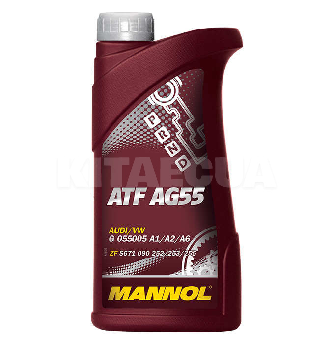 Масло трансмиссионное синтетическое 1л (в ГУР) ATF AG55 Mannol (MN8212-1) - 2