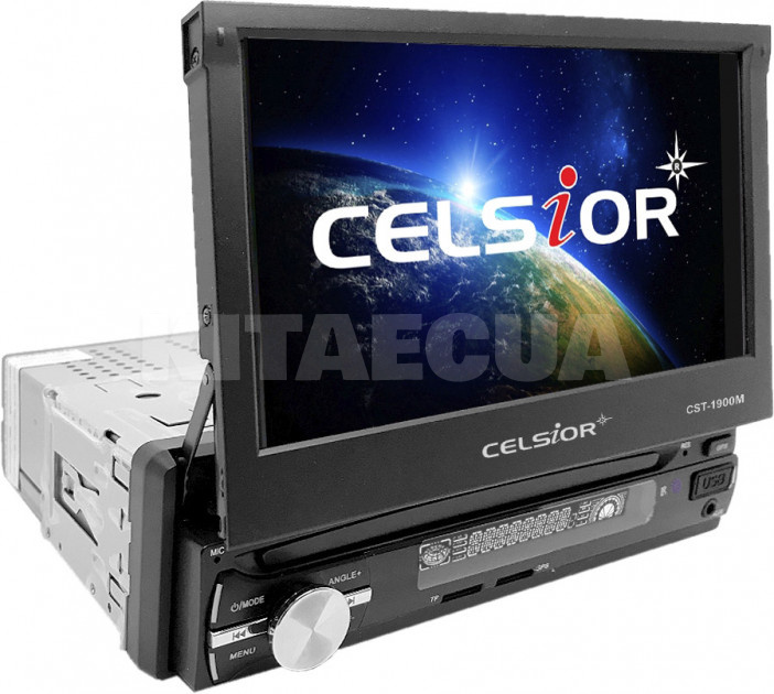 Магнитола 1DIN 4x50W с 7" TFT дисплеем и стационарной панелью Celsior (CST-1900M)