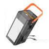 Портативний зарядний пристрій із сонячною панеллю DB49 100 000 mAh 22.5W+PD20W+QC3.0 чорний HOCO (00000072028)