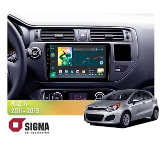 Штатная магнитола X9464 4+64 ГБ 9" Kia RIO 4 K3 2011-2015 SIGMA4car