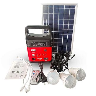 Портативная зарядна станция с солнечной панелью 7500 mAh AXXIS