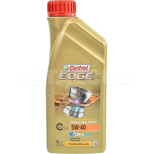 Масло моторное синтетическое 1л 5W-40 EDGE Titanium FST CASTROL (1535FA)