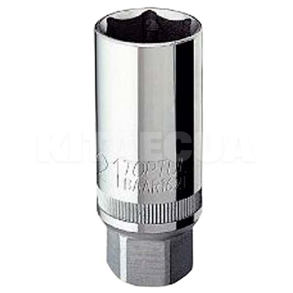 Головка свічкова 6-гранна магнітна 21 мм 3/8" 67 мм TOPTUL (BAAT1221)