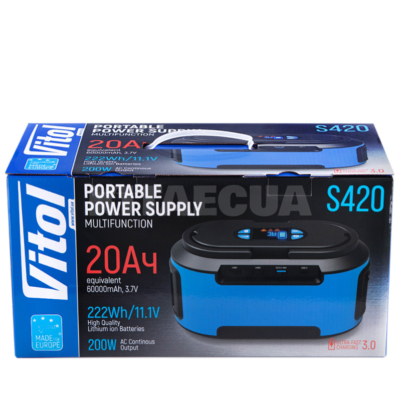 Портативная зарядная станция 222 Втч VITOL (S420) - 2