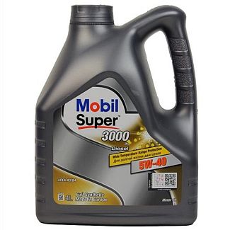 Масло моторное синтетическое 4л 5W-40 Super 3000 Х1 Diesel MOBIL