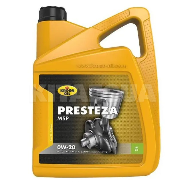 Масло моторное синтетическое 1л 0W-20 Presteza MSP KROON OIL (KL 36495)