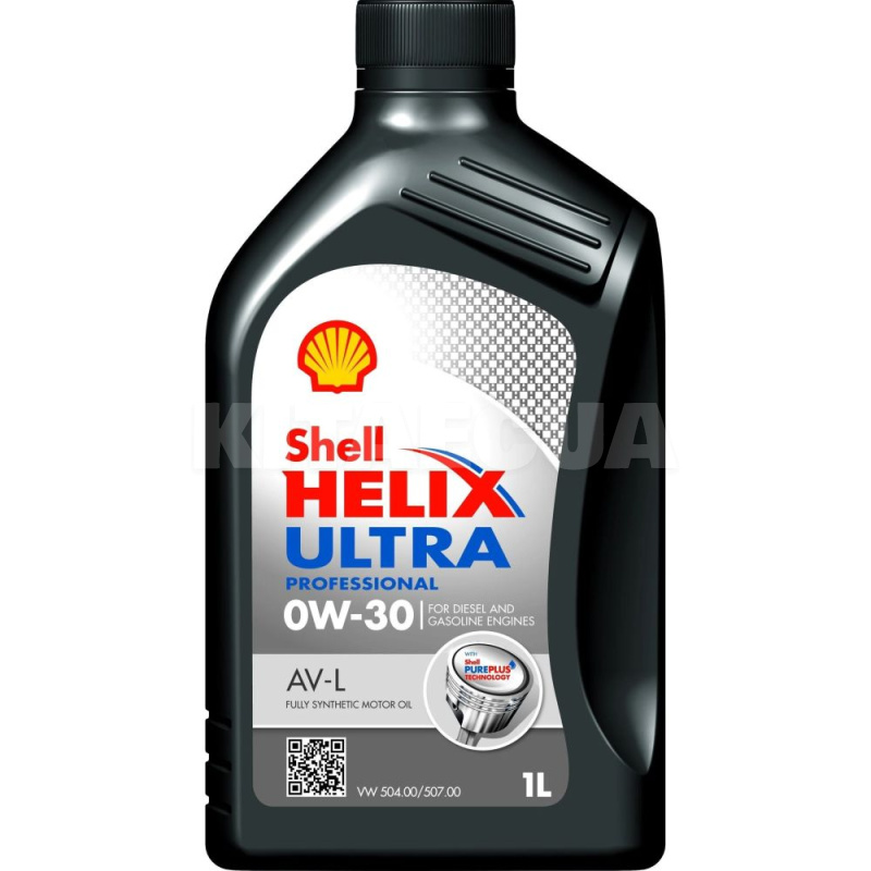 Масло моторне синтетичне 1л 0W-30 Helix Ultra Professional AV-L SHELL (550046303)