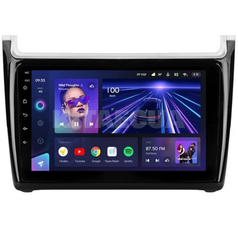 Штатная магнитола CC3L 4+64 Gb 9" Volkswagen Polo 5 2008-2020 (F1) Teyes (52172)