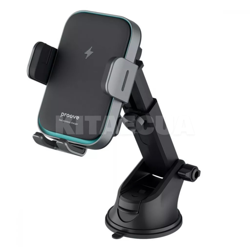 Автомобільний тримач на дефлектор/торпеду Triple Clamp Pro 15W з бездротовою зарядкою PROOVE (479200092) - 2