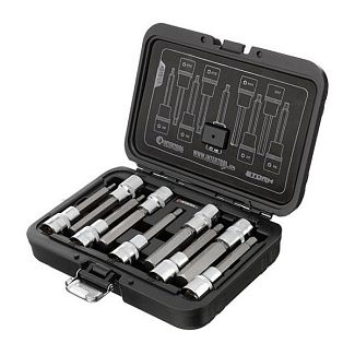 Набор бит HEX S2 1/2" 4-17,100мм Intertool