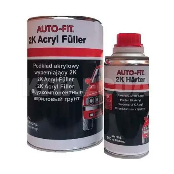 Грунт акриловый 1.2л серый 5+1 AUTO-FIT (4578-AUTO-FIT)