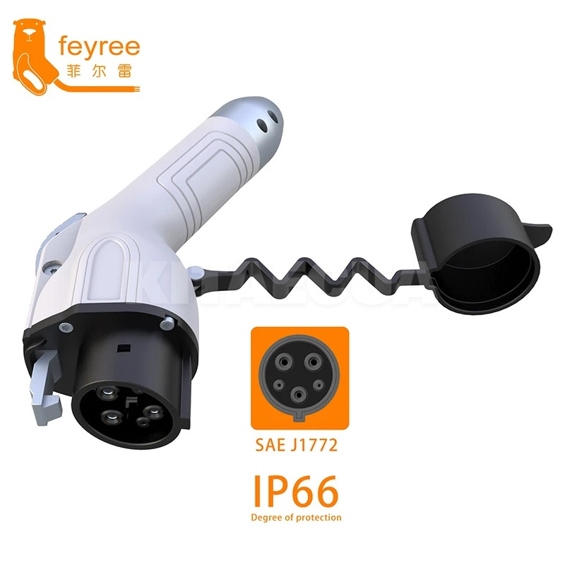 Коннектор для зарядки электромобиля 7.4 кВт 32А Type 1 (J1772) 1-фаза FEYREE (CP-Type1) - 2