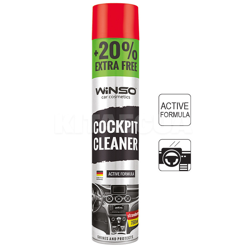Поліроль для пластику "полуниця" 750мл Cockpit Cleaner Winso (870560)