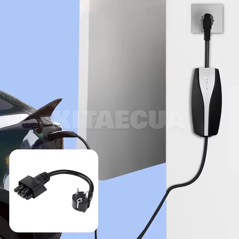 Переходник для зарядки (хвост) 3,5кВт 16A Tesla - Schuko Lonlink (P-SCTS) - 3