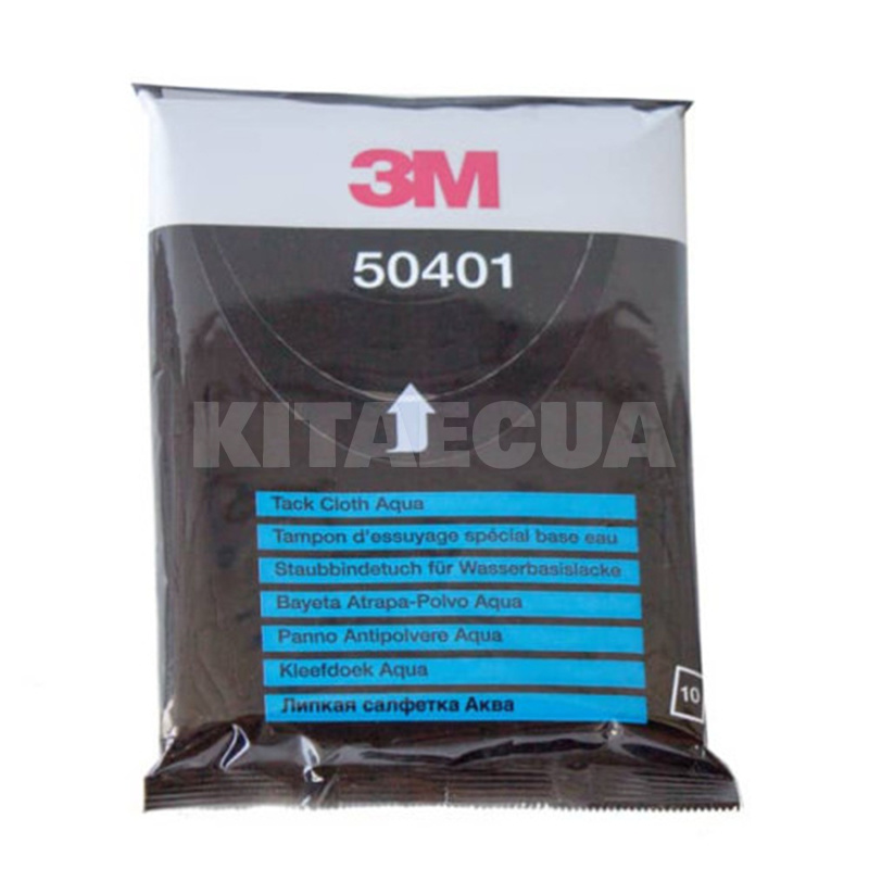 Серветка для авто Tack Cloth Aqua 50401 40х32см липка антистатична 10шт/уп 3M (00000027064)