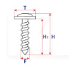 Саморіз з пресшайбою 6.2 x 14.8 мм TORX (18645)