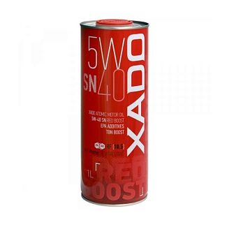 Масло моторне синтетичне 1л 5W-40 SN Red Boost XADO