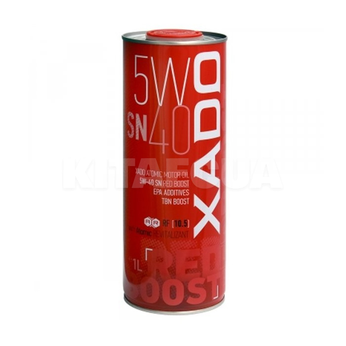 Масло моторное синтетическое 1л 5W-40 SN Red Boost XADO (ХА 26169)