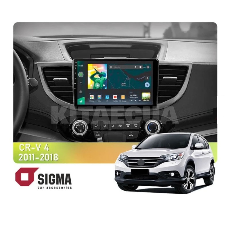 Штатная магнитола X10232 2+32 Gb 10" Honda CR-V 4 RM 2011-2018 (B) SIGMA4car (34045)