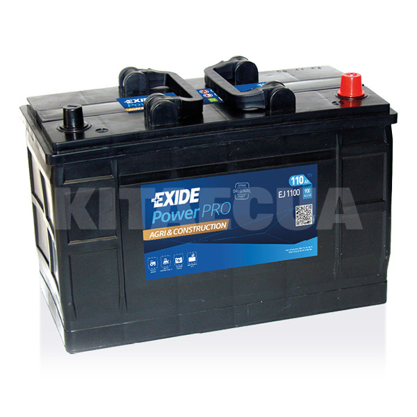 Аккумулятор автомобильный PowerPRO Agri-Construction 110Ач 900А "+" справа EXIDE (EJ1100)