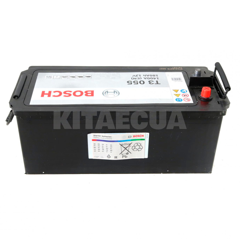 Аккумулятор автомобильный T3 055 180Ач 1400А "+" слева BOSCH (0 092 T30 550) - 3