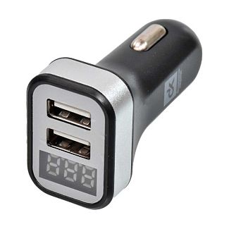 Автомобильное зарядное устройство 12/24 В 2.4 A Black Дорожня карта