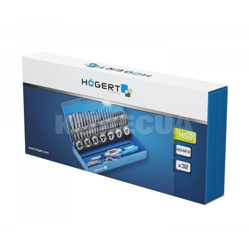 Набор метчиков и плашек 32 предмета HOGERT (HT3B582) - 2