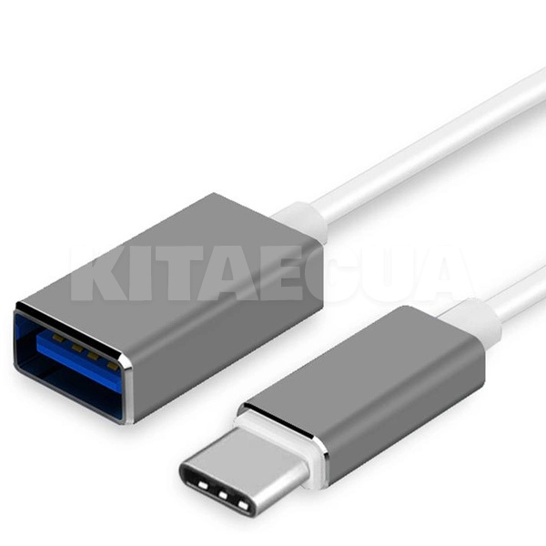 Перехідник Type-C - USB AC-120 сірий з кабелем XoKo (XK-AC120-GR)