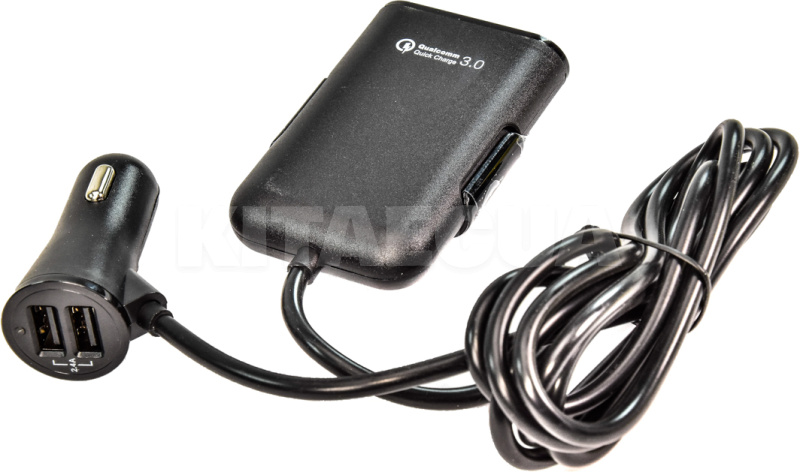 Автомобільний зарядний пристрій 4 USB 8a Qualcom 3.0 Black CQC-410 XoKo (CQC-410-BK-XoKo) - 4