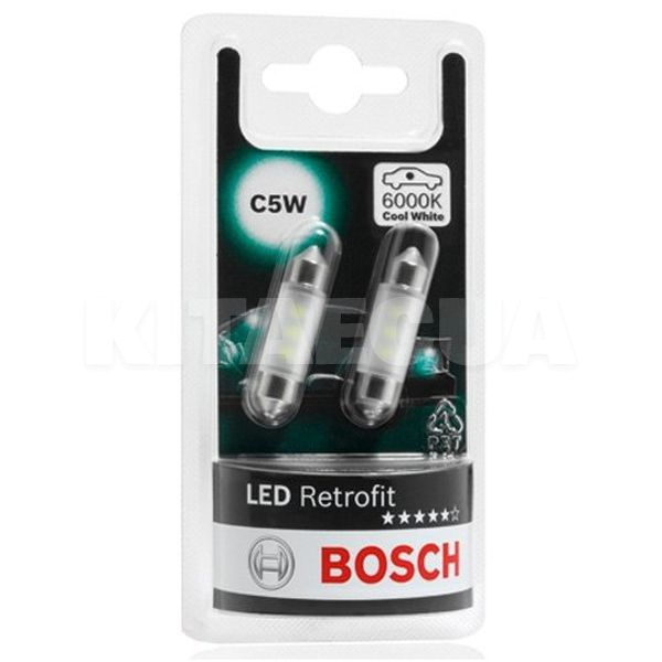 LED лампа для авто Retrofit C5W 5W (комплект) Bosch (1 987 301 501)