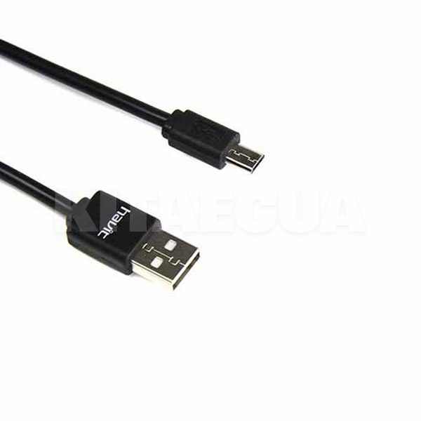Кабель USB microUSB 2А 1м чорний HAVIT (HV-CB8601) - 2