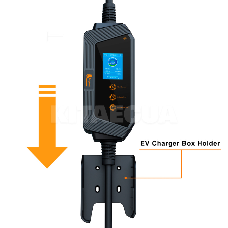Зарядка Volkswagen ID.4 7.4 кВт 32А 1-фаза GB/T AC (китайское авто) Hero Wi-Fi FEYREE (FY7-32-1PH-GB/T-H8) - 6