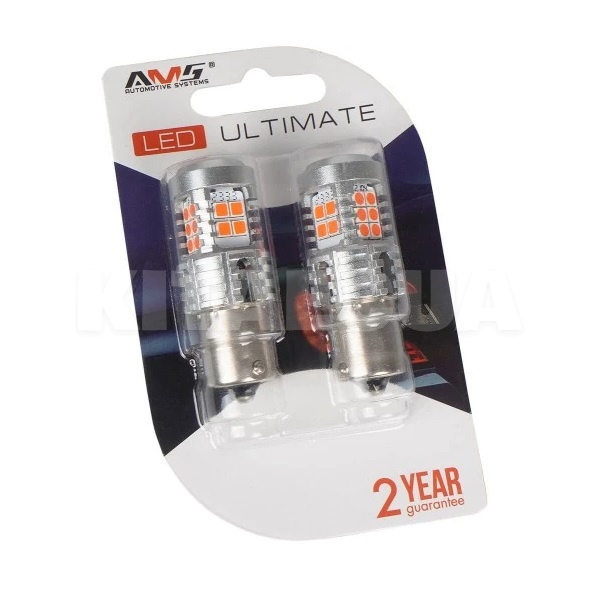 Светодиодная лампа U24 12V P21W 1300K (компл.) AMS (41299) - 3