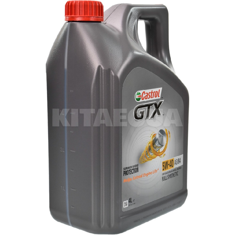 Масло моторное синтетическое 4л 5W-40 GTX A3/B4 CASTROL (UR-GTX54A3-4X4L) - 2