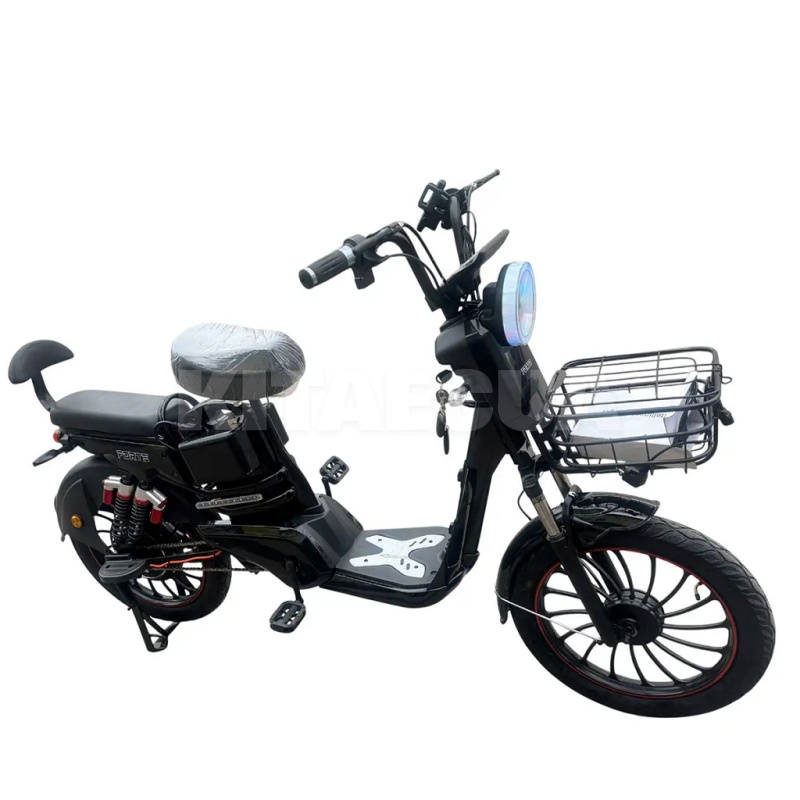 Велоскутер аккумуляторный UNO 45 км 500 Вт черный + аккумулятор 48В 12Ач FORTE (145141)