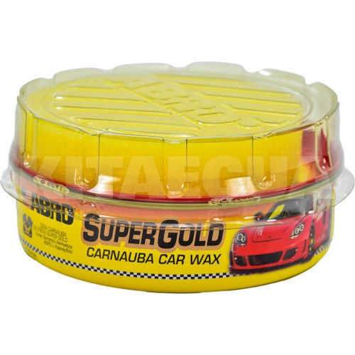 Полировочная паста с воском 230г Carnauba Car Wax Super Gold ABRO (PW-400)