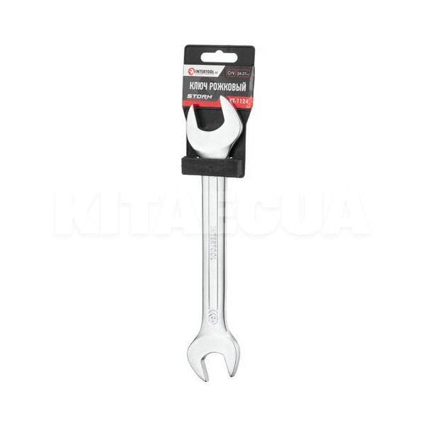 Ключ рожковый 24 х 27 мм Cr-V DIN3110 STORM Intertool (XT-1124) - 3