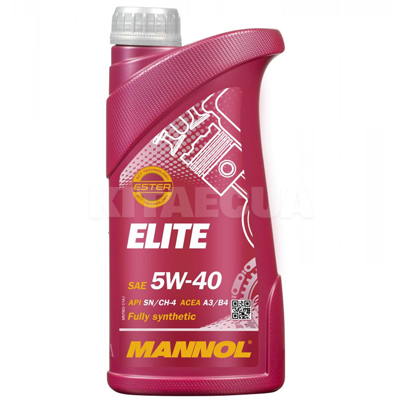 Масло моторне синтетичне 1л 5W-40 Elite Mannol (MN7903-1)
