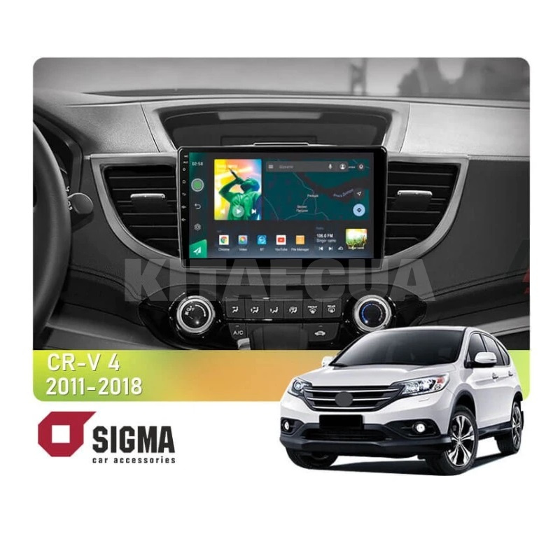 Штатна магнітола X10464 4+64 Gb 10 Honda CR-V 4 RM 2011-2018 (C) SIGMA4car (37922)