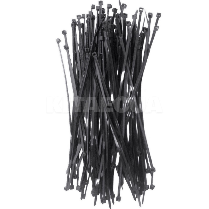 Стяжки чорні пластикові 2.5 х 100 мм 100 шт. APRO (32883)