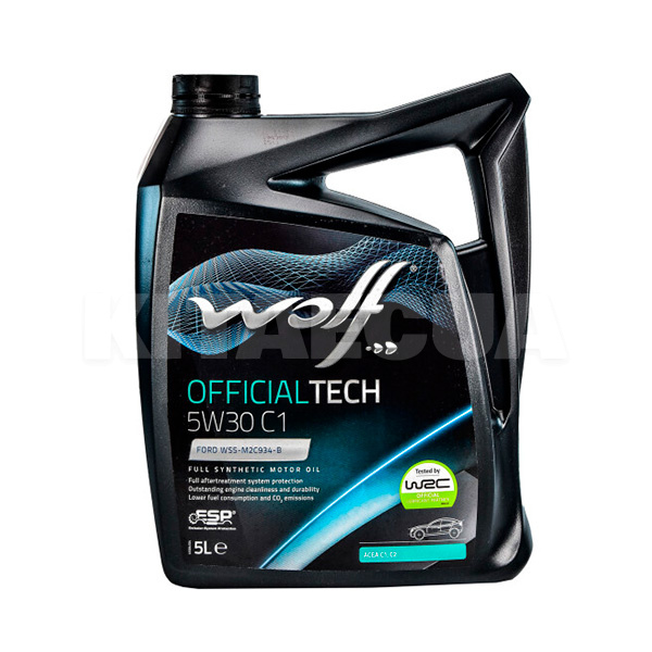 Масло моторное синтетическое 5л 5W-30 Officialtech C1 WOLF (8307911)