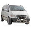 Кенгурятник WT003-Plus Mercedes Viano 2004-2014 нержавеющая сталь с усами CAN (dug702244-p)