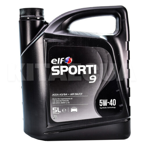 Масло моторное синтетическое 5л 5W-40 Sporti 9 ELF (208440)