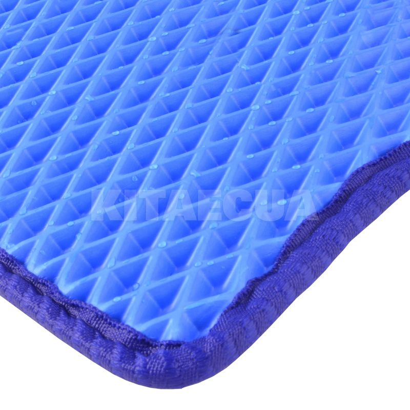 EVA коврики в салон Renault Duster (2010-2013) синие с черным кантом BELTEX (38 46-EVA-BLU-T6-BL) - 2